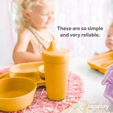 Re-Play No Spill Sippy Cups Set for Toddlers - Eco-Friendly