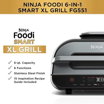 Smart 6-in-1 Ninja Indoor Grill & Air Fryer