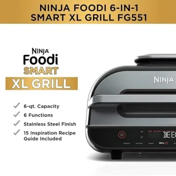 Smart 6-in-1 Ninja Indoor Grill & Air Fryer