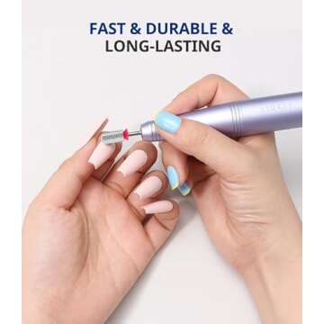 AIRSEE Tungsten Carbide Nail Drill Bit for Acrylic Art