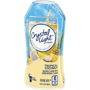 Crystal Light Tropical Coconut Liquid Mix - Refreshing & Zero Calories!