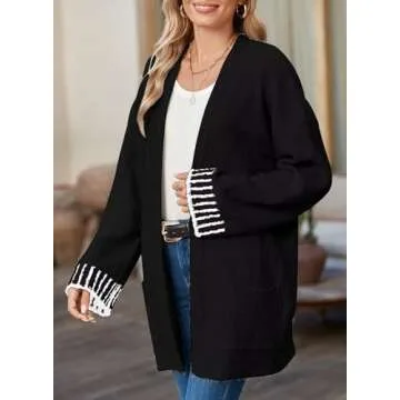 SHEWIN Cozy Women's Open Front Cardigan Sweater