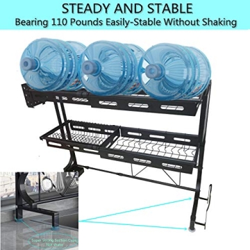 LJING Adjustable Over The Sink Dish Drying Rack