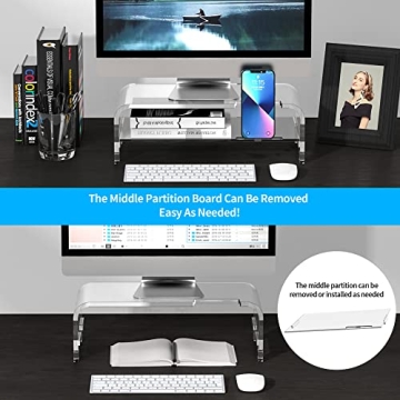 Beimu Acrylic Laptop Stand for Ergonomic Workspace
