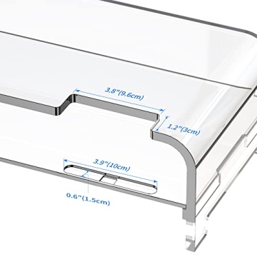 Beimu Acrylic Laptop Stand for Ergonomic Workspace