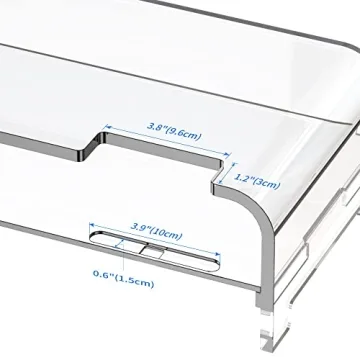 Beimu Acrylic Laptop Stand for Ergonomic Workspace