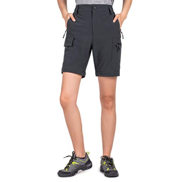 Wespornow Women's Hiking Pants Convertible Zip-Off Quick-Dry