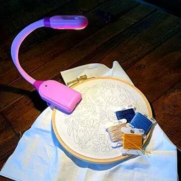 Mighty Bright The Original WonderFlex Book Light, Warm Eye Care LEDs, Flexible, Durable, Dimmable, Clip-On Light, for Kids, Reading, Bookworms, Read in Bed, Batteries or Micro USB (Black)