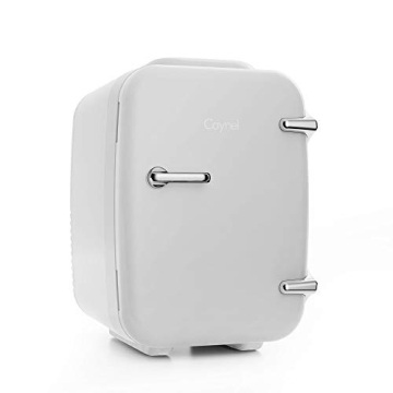 CAYNEL Mini Fridge Cooler and Warmer, 4Liter Portable Personal Fridge for Home, Office and Car