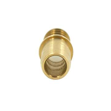 Vis Brass Hose Barb Fitting, Splicer/Union/Mender, 1/4" Barbed x 1/4" Barbed Fuel Line Connector (Pack of 5)