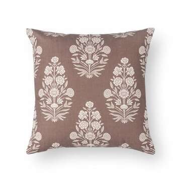Crumbs Home Modern Farmhouse Fall Linen Throw Pillow Cover