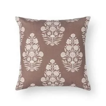 Crumbs Home Modern Farmhouse Fall Linen Throw Pillow Cover
