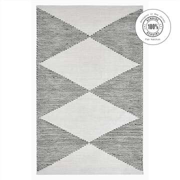 Fab Habitat Eco-Friendly Washable Area Rug - Stain Resistant
