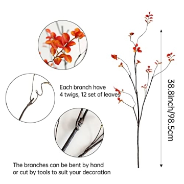 Curly Willow Fake Branches for Chic Home Decor