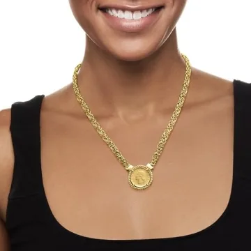 Ross-Simons Gold Over Sterling Byzantine Necklace