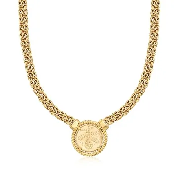 Ross-Simons Gold Over Sterling Byzantine Necklace