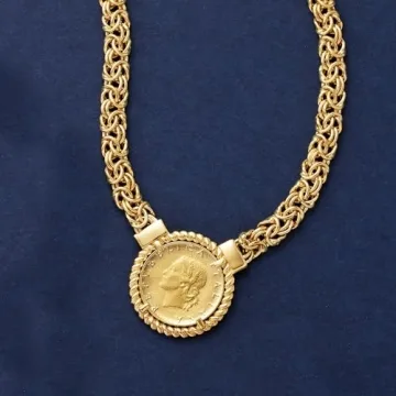 Ross-Simons Gold Over Sterling Byzantine Necklace