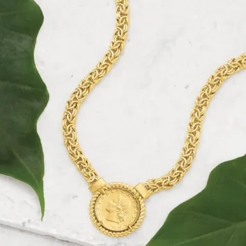 Ross-Simons Gold Over Sterling Byzantine Necklace