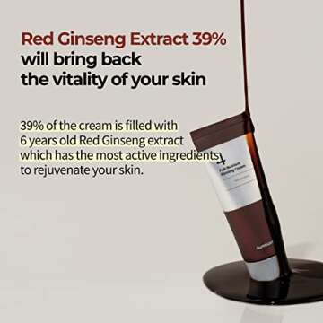 numbuzin No.4 Cream | Full-Nutrient Firming Cream | Skin Elasticity, Wrinkle Care, Anti-aging, Deeply Nourishing, Hydration | Red Ginseng, Panthenol, Niacinamide, Bifida | 2.02 fl. oz.