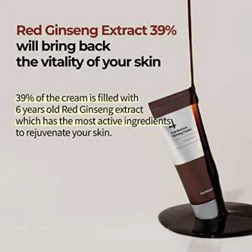 numbuzin No.4 Cream | Full-Nutrient Firming Cream | Skin Elasticity, Wrinkle Care, Anti-aging, Deeply Nourishing, Hydration | Red Ginseng, Panthenol, Niacinamide, Bifida | 2.02 fl. oz.