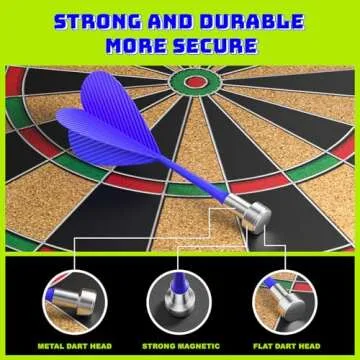 Magnetic Dart Board for Kids - Fun Indoor/Outdoor Game