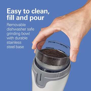 Hamilton Beach Fresh Grind Electric Coffee Grinder for Beans, Spices and More, Stainless Steel Blade...