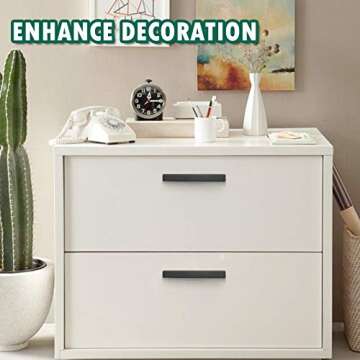 Stylish Black Cabinet Handles | Probrico 10 Pack