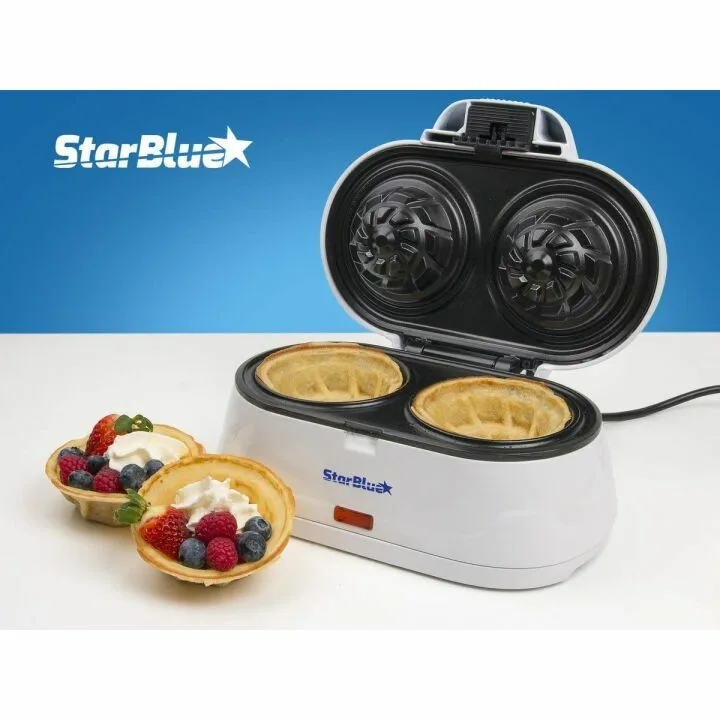 StarBlue Double Waffle Bowl Maker for Ice Cream