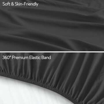 Stretchy Crib Sheets for Boys or Girls, 2 Pack Baby Crib Sheets Fitted for Standard Crib and Toddler...