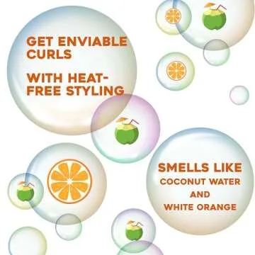 OGX Locking + Coconut Curls Air Dry Cream, No Parabens, 6 oz