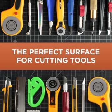 ALVIN GBM Self-Healing Cutting Mat 8.5 x 12 inch | Double-Sided Green/Black | 5-Layer Gridded Surface for Arts, Crafts and Sewing - Model GBM0812