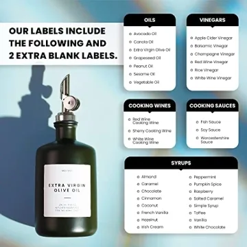 Stylish Ceramic Oil and Vinegar Dispensers Set of 2