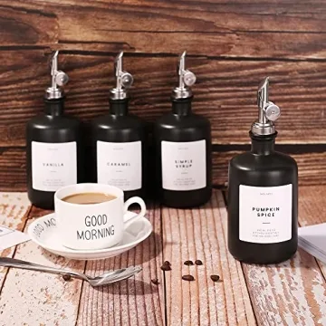 Stylish Ceramic Oil and Vinegar Dispensers Set of 2