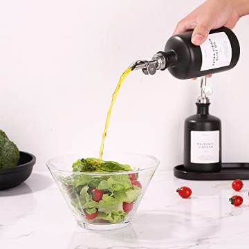 Stylish Ceramic Oil and Vinegar Dispensers Set of 2