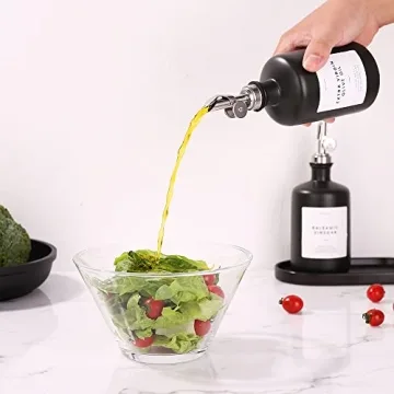 Stylish Ceramic Oil and Vinegar Dispensers Set of 2