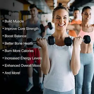 RitFit 35LB Dumbbells for Home Gym Strength Training