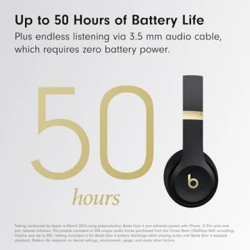Beats Solo 4 Wireless Headphones - Jet Black - USB-C Charging