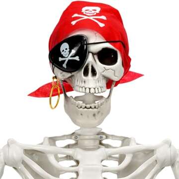 5 Ft Life-Size Skeleton for Halloween Decorations Outdoor