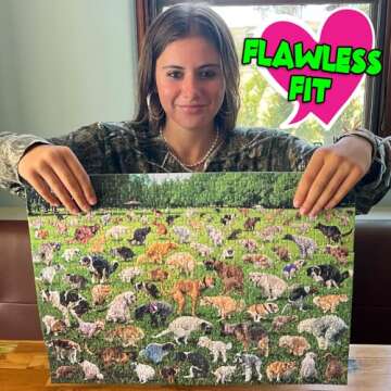 Funwares Original 101 Pooping Puppies Puzzle - Hilarious Jigsaw Puzzle - Perfect White Elephant Gag Gift - Funny Dog Pooping Puzzle for Adults and Kids! 500 Piece Puzzle!