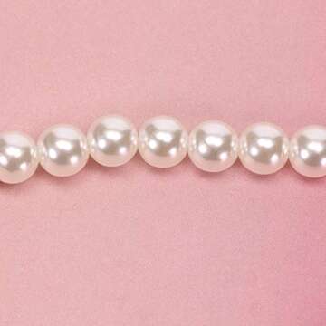 PENTA ANGEL Purse Chain Strap Replacement 3Pcs Imitation Pearl Beads Short Long Handle Shoulder Cross Body Bag Handbag Chains Accessories with Metal Buckles