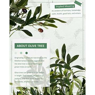 Keloteven Artificial Olive Tree Indoor 5FT Tall Faux Olive Plant Potted Olive Silk Tree Fake Olive Tree in Pot Artificial Plants for Home Office Room Tree Decor Housewarming Gift