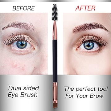 Professional Duo Eyebrow Brush and Eyelash Comb Set