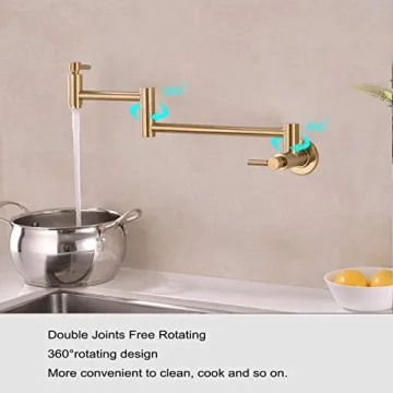 Fonveth Brushed Gold Kitchen Faucet - Elegant & Durable