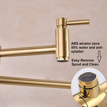 Fonveth Brushed Gold Kitchen Faucet - Elegant & Durable