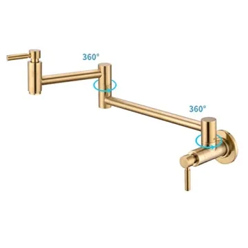 Fonveth Brushed Gold Kitchen Faucet - Elegant & Durable