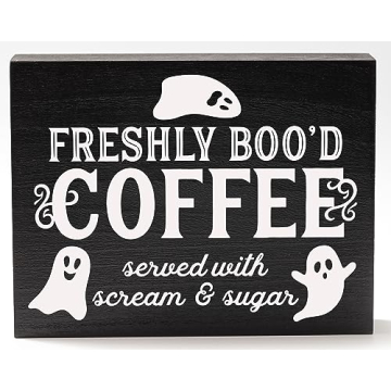 Shop Freshly Booed Halloween Coffee Bar Sign Today