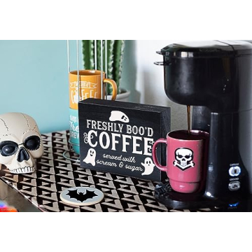 Shop Freshly Booed Halloween Coffee Bar Sign Today