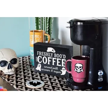 Shop Freshly Booed Halloween Coffee Bar Sign Today
