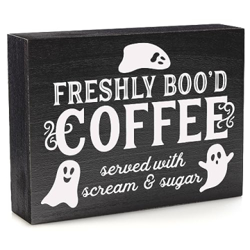 Shop Freshly Booed Halloween Coffee Bar Sign Today