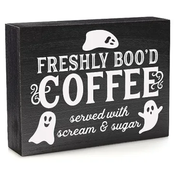 Shop Freshly Booed Halloween Coffee Bar Sign Today